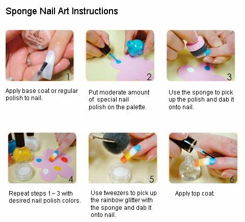 How to Do Sponge Nail Art